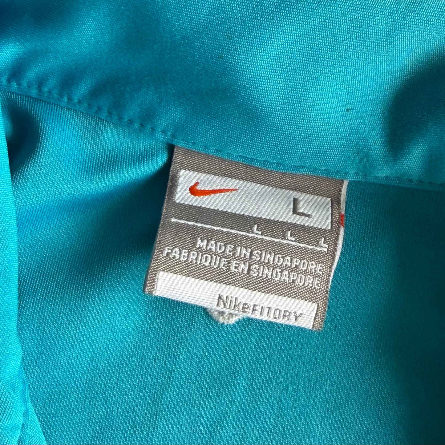 Y2K Nike Open V-Neck Polo Top - L