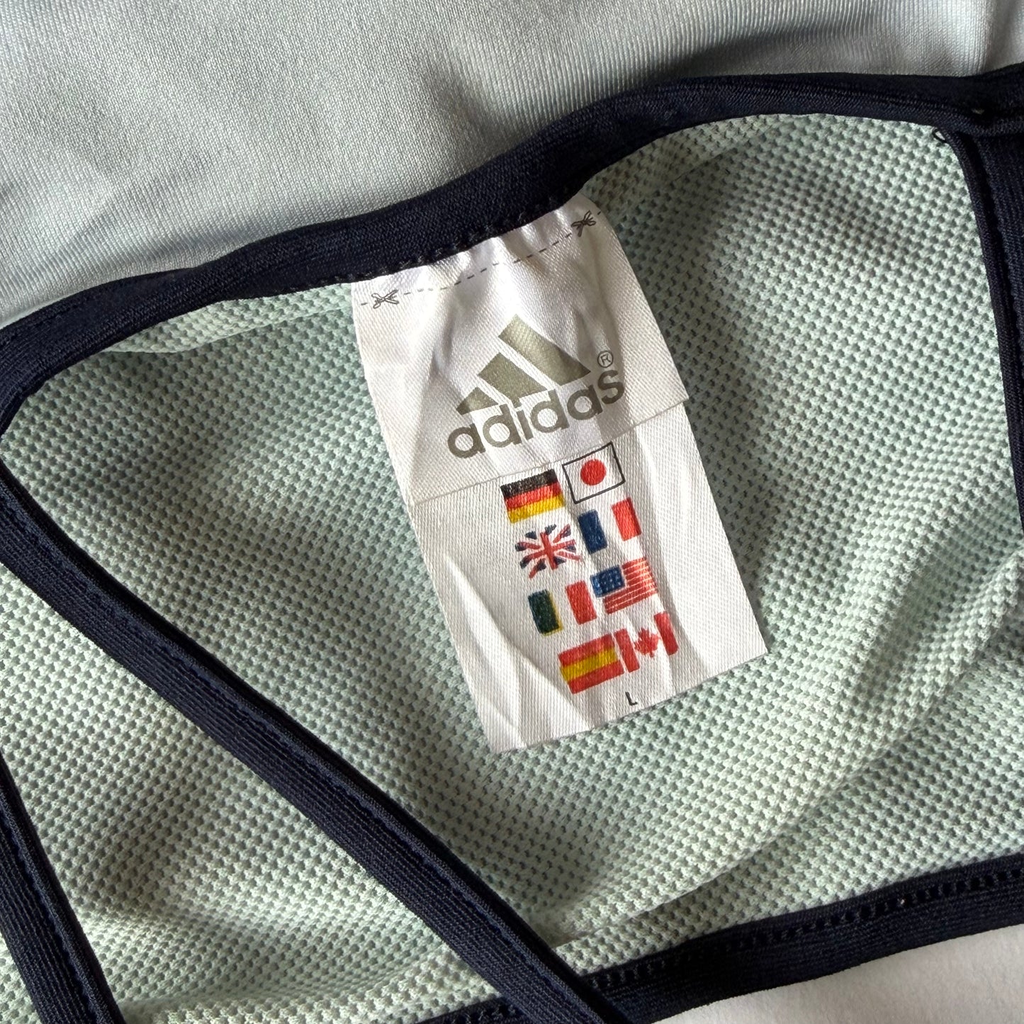 Y2K Adidas Cross Back Activewear Top - M