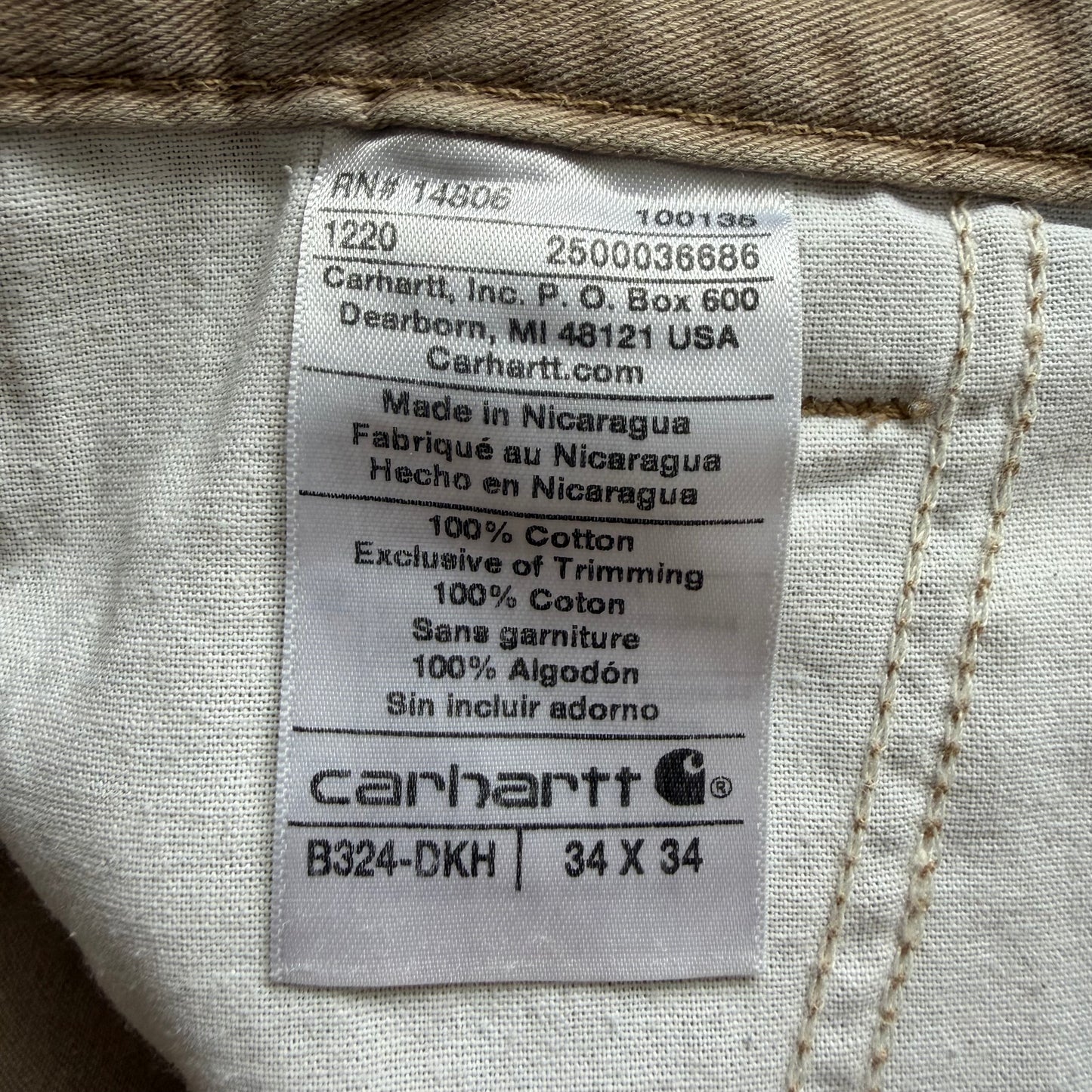 Carhartt Straight Leg Jeans - 34 x 34