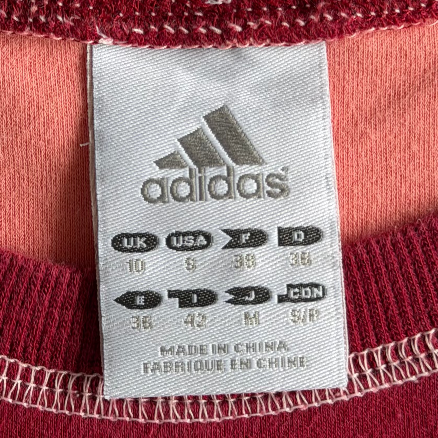 Y2K Adidas Apell Out Printed Baby Tee - S