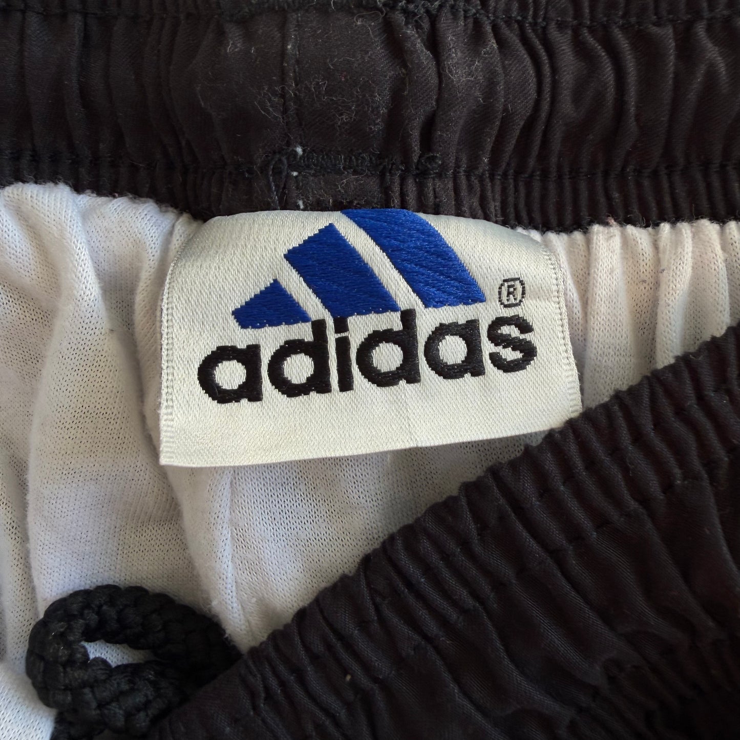 90s Adidas Three Stripe Baggy Track Pants - M
