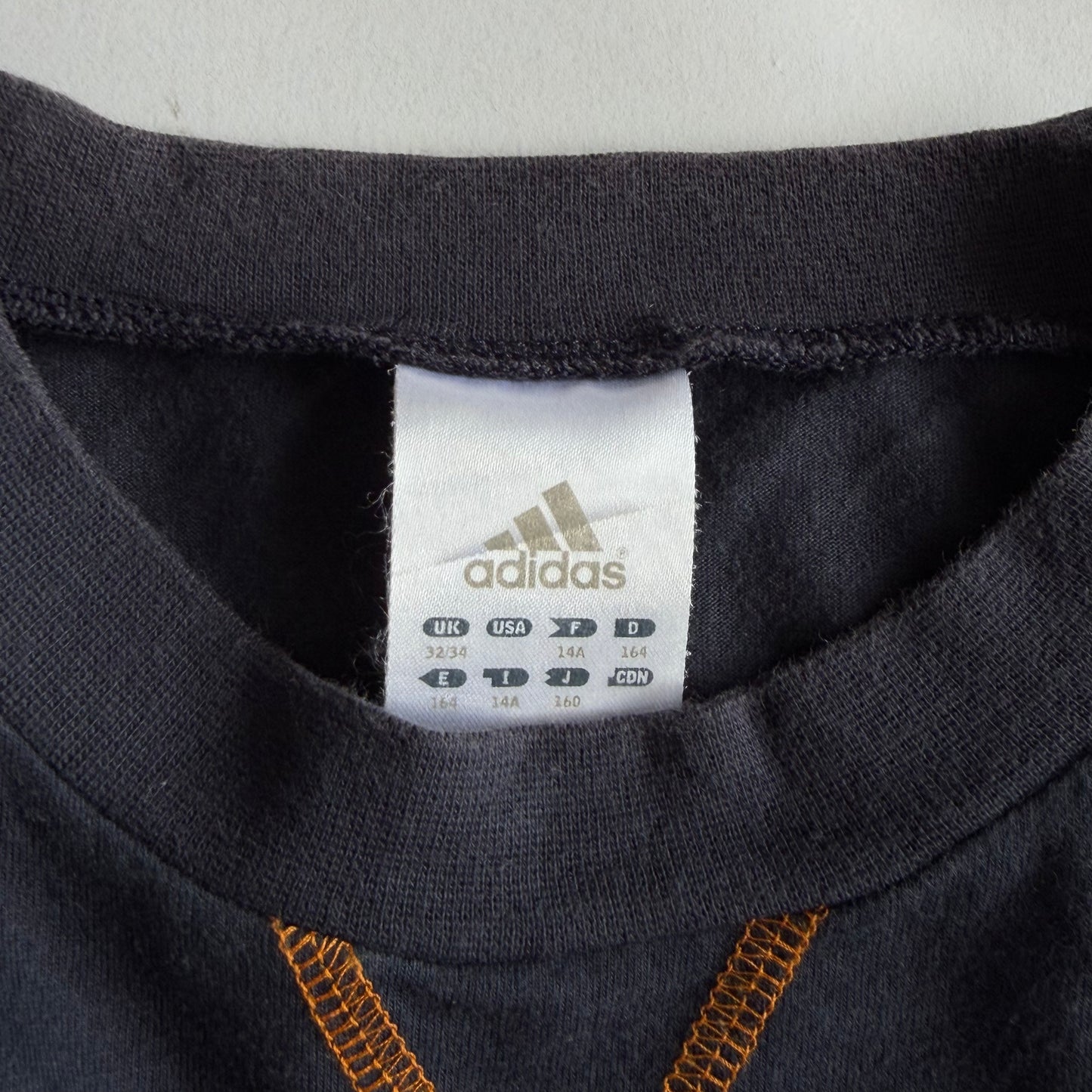 Y2K Adidas Spell Out Long Sleeve - M
