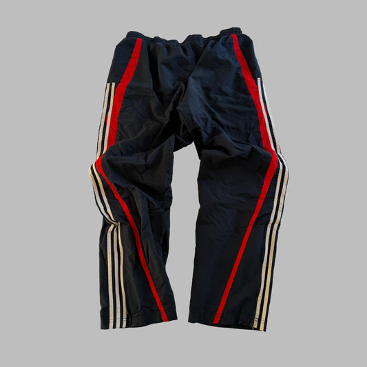 Y2K Adidas Three Stripe Baggy Track Pants - L