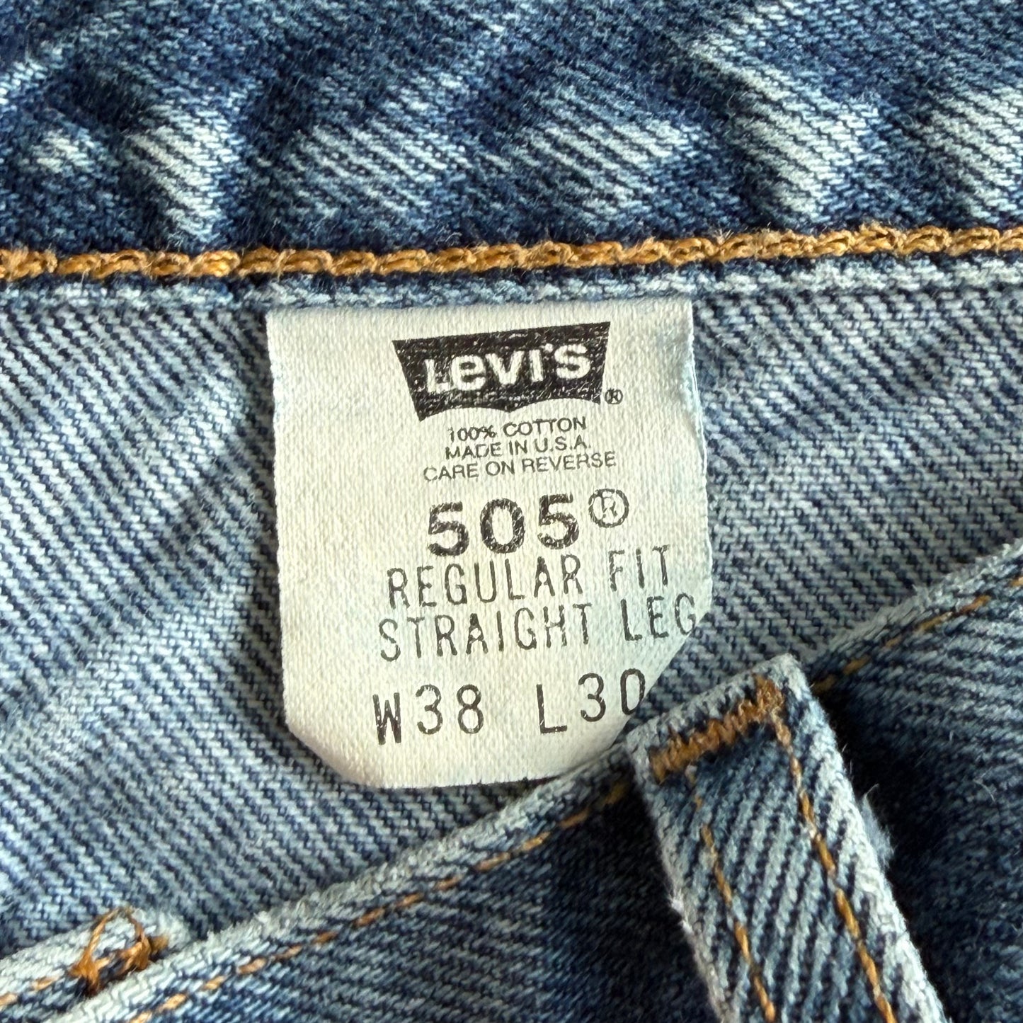 90s Levis Paper Tag Straight Leg Jeans - 38 x 30