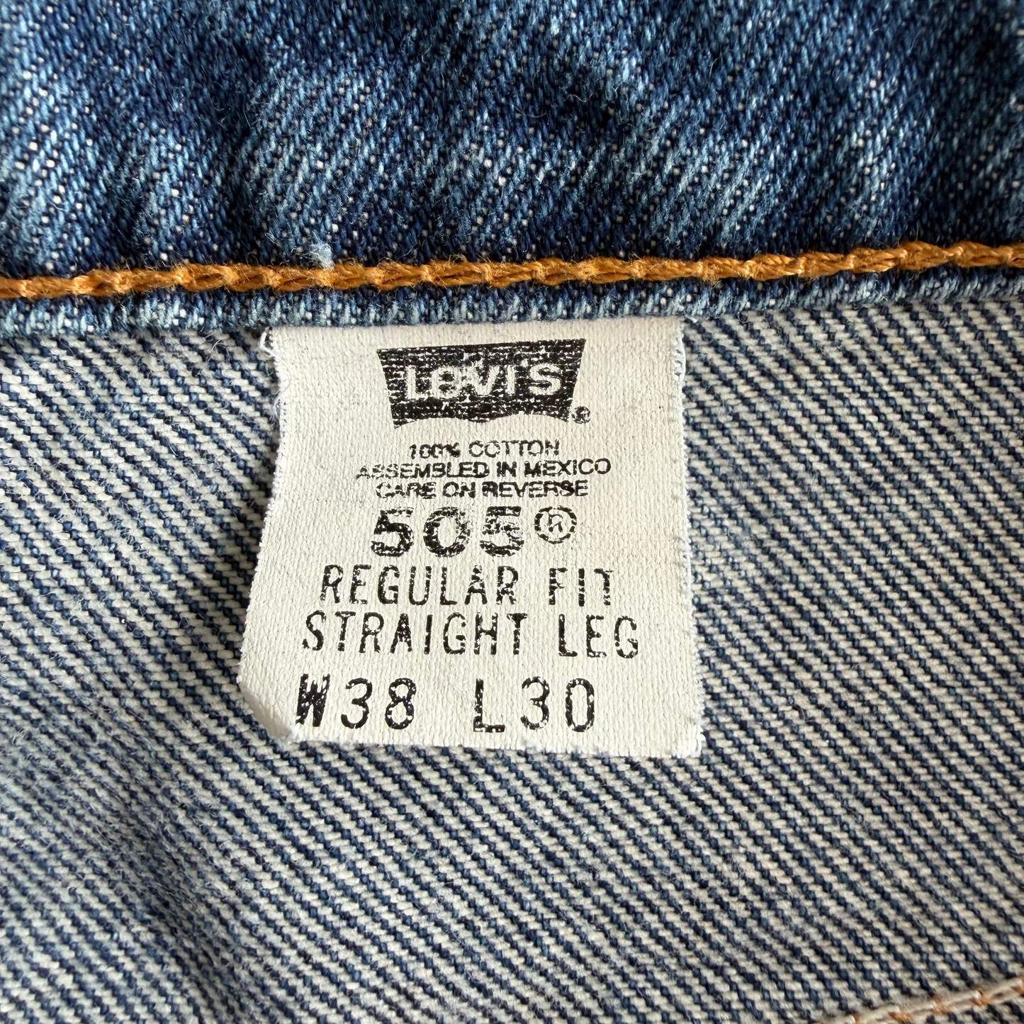 90s Levis Paper Tag Straight Leg Jeans - 38 x 30