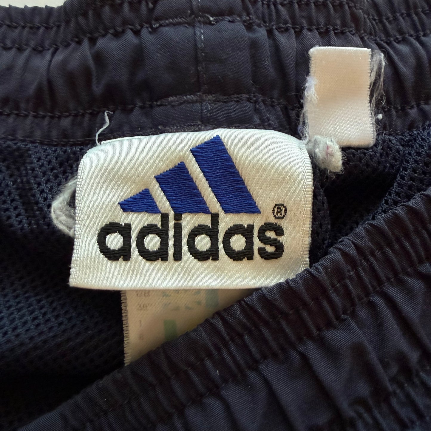 90s Adidas Three Stripe Wide Leg Track Pants - L