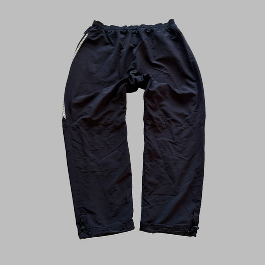 90s Adidas Three Stripe Wide Leg Track Pants - L
