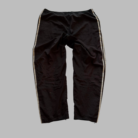 Y2K Adidas Three Stripe Baggy Track Pants - XL