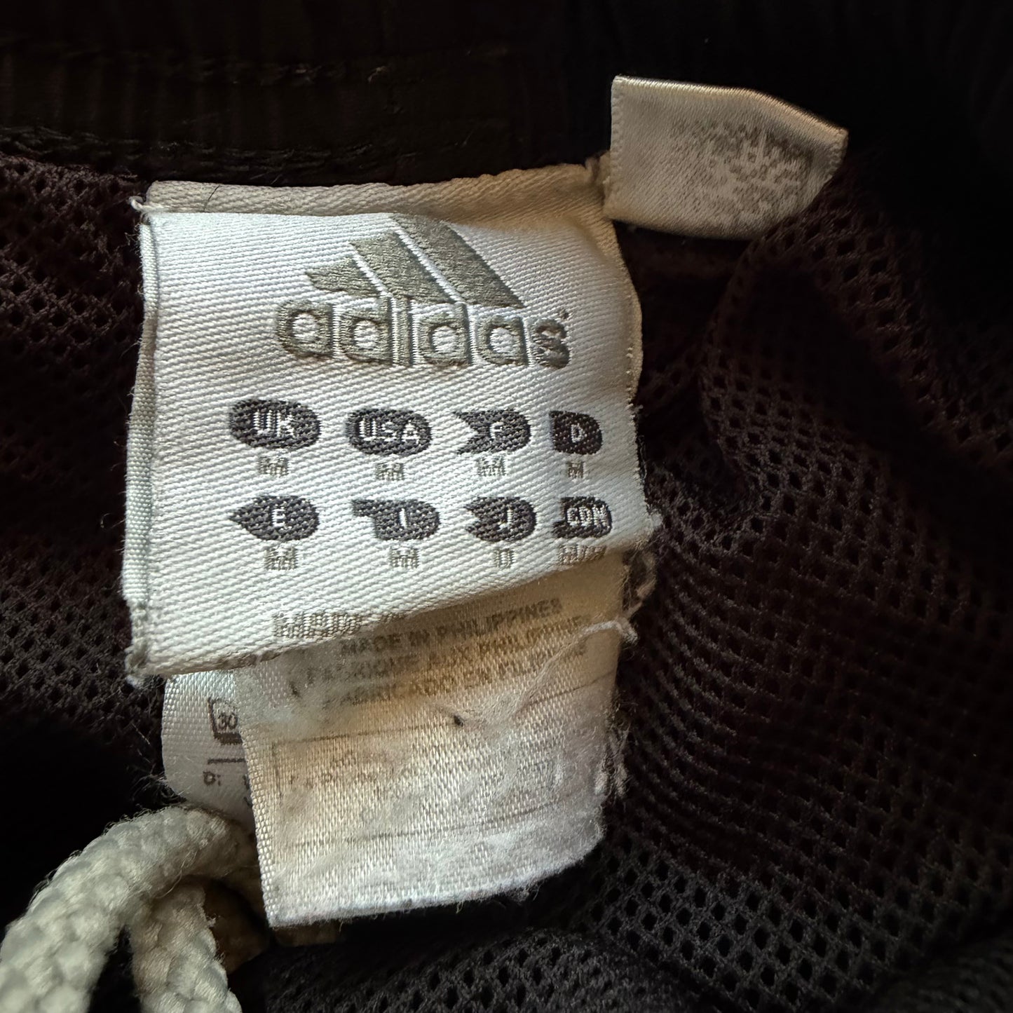 Y2K Adidas Three Stripe Wide Leg Track Pants - M