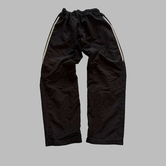 Y2K Adidas Three Stripe Wide Leg Track Pants - M