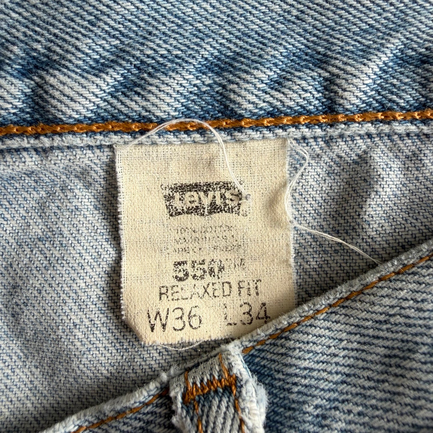 90s Levis Paper Tag Straight Leg Jeans - 36 x 34