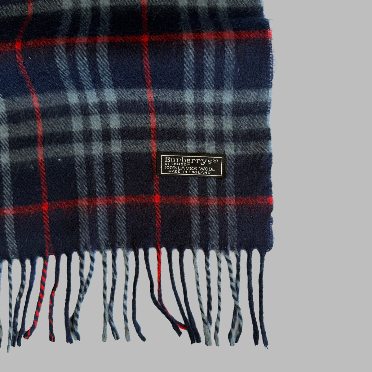 90s Burberry Lambswool Nova Check Scarf