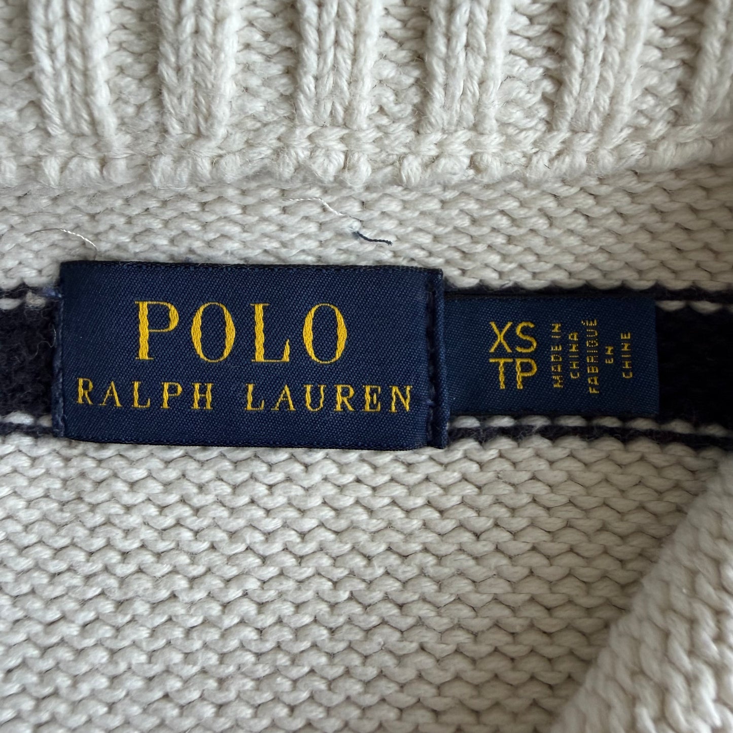 Polo Ralph Lauren Striped Quarter Zip - XS