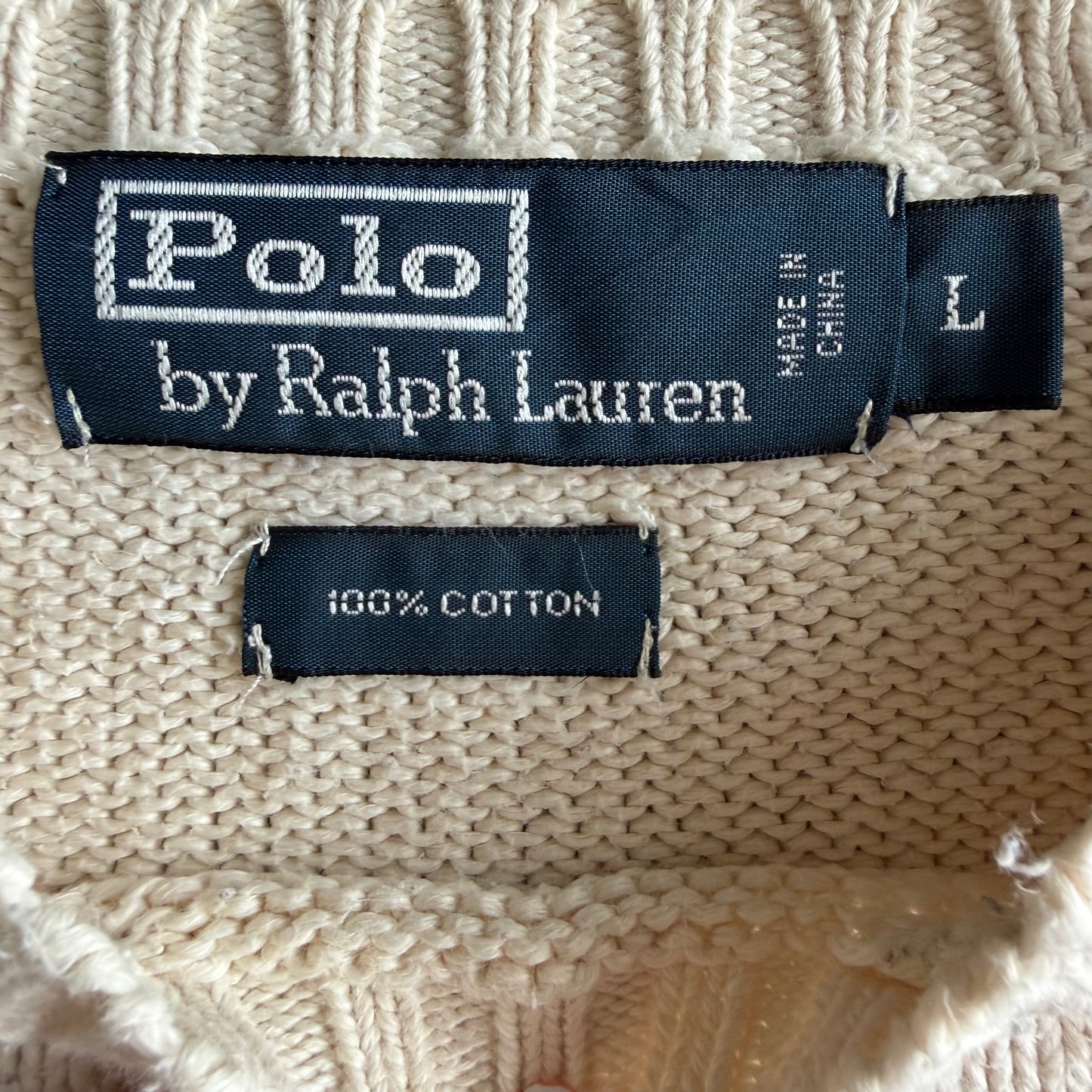 90s Polo Ralph Lauren Heavy Knit - L