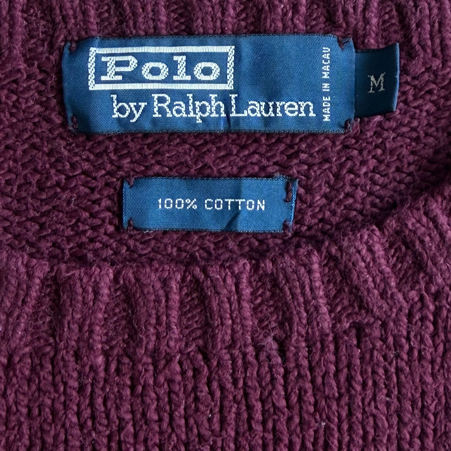 90s Polo Ralph Lauren Heavy Knit - M
