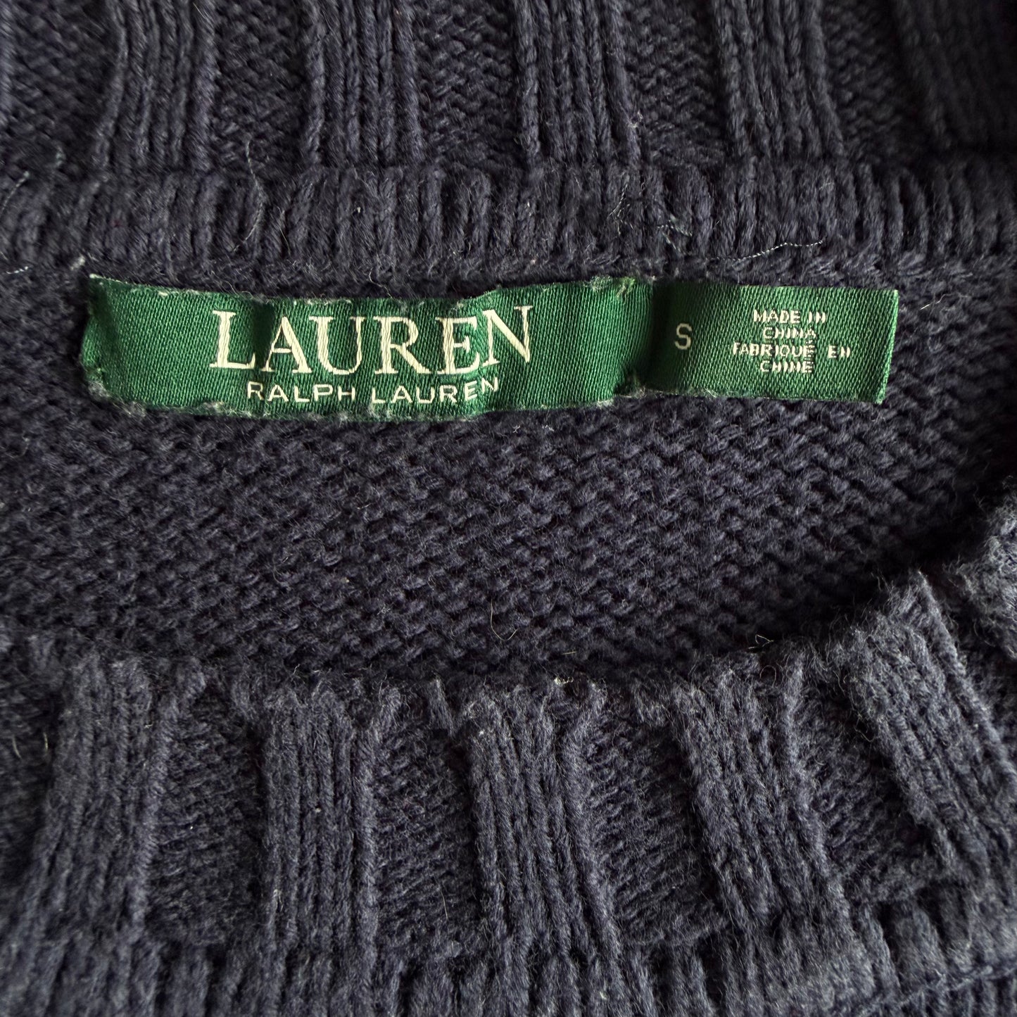 Y2K Polo Ralph Lauren Striped Heavy Knit - S