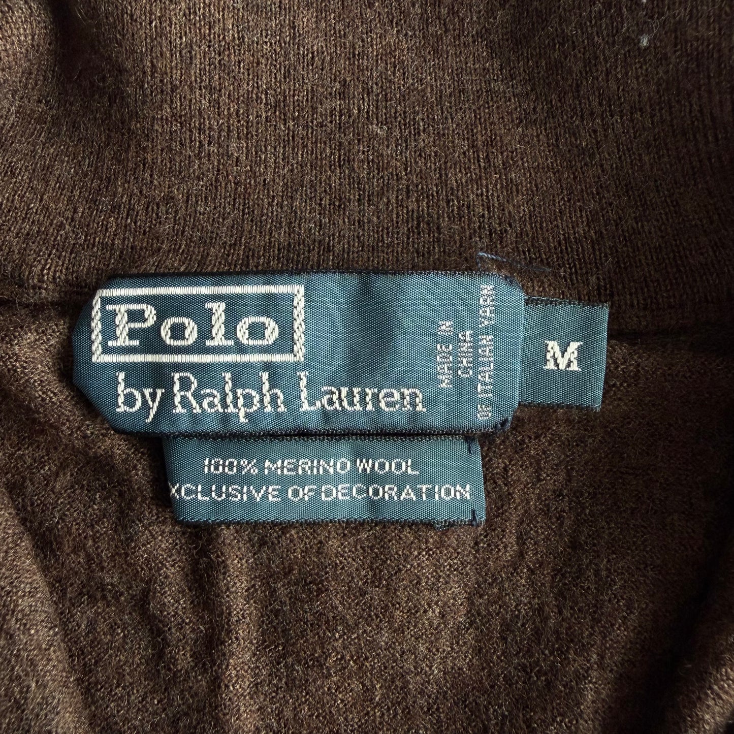 90s Polo Ralph Lauren Wool Quarter Zip - XS
