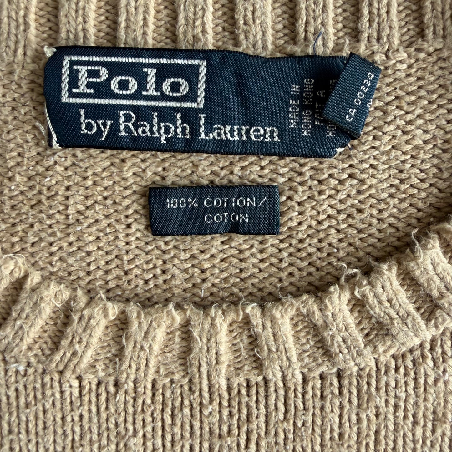 90s Polo Ralph Lauren Heavy Knit - XL
