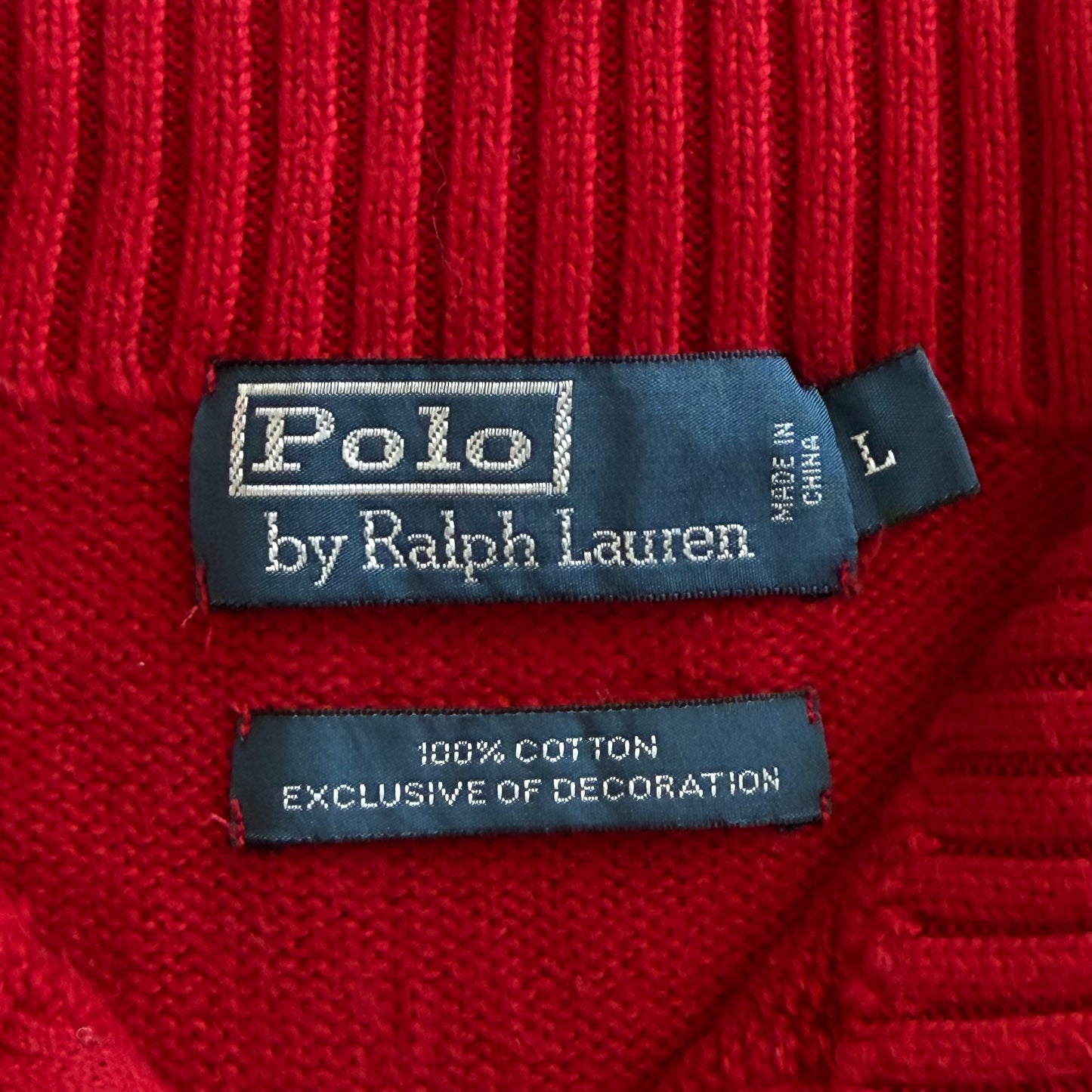 90s Polo Ralph Lauren Quarter Zip - L
