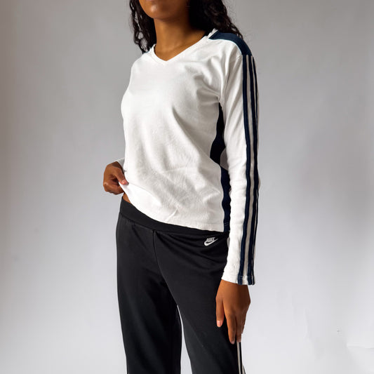 Y2K Adidas Spell Out Long Sleeve - L