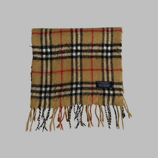 Y2K Burberry Lambswool Nova Check Scarf