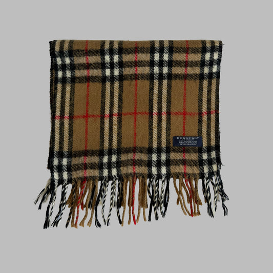 Y2K Burberry Lambswool Nova Check Scarf