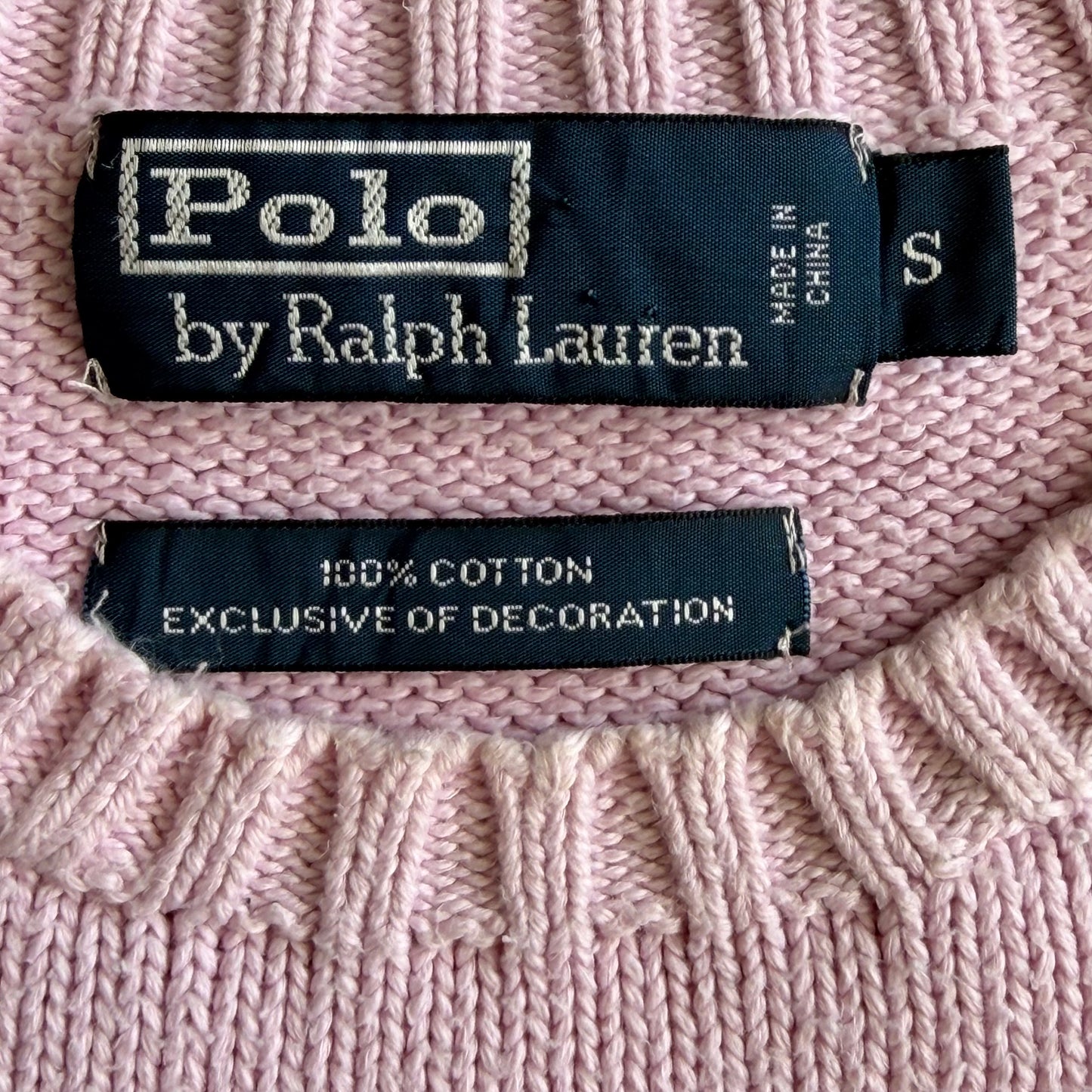 90s Polo Ralph Lauren Heavy Knit - S