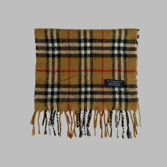 Y2K Burberry Lambswool Nova Check Scarf