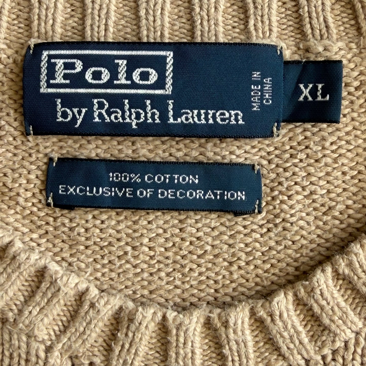 90s Polo Ralph Lauren Heavy Knit - XL