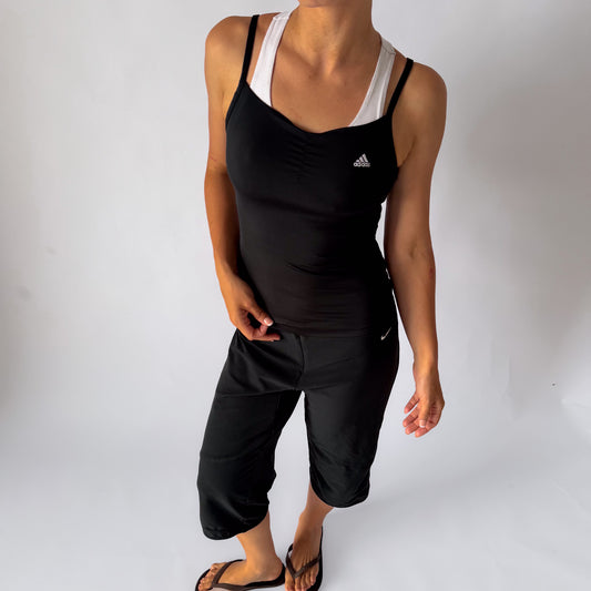 Y2K Adidas Layered Activewear Tank - XS