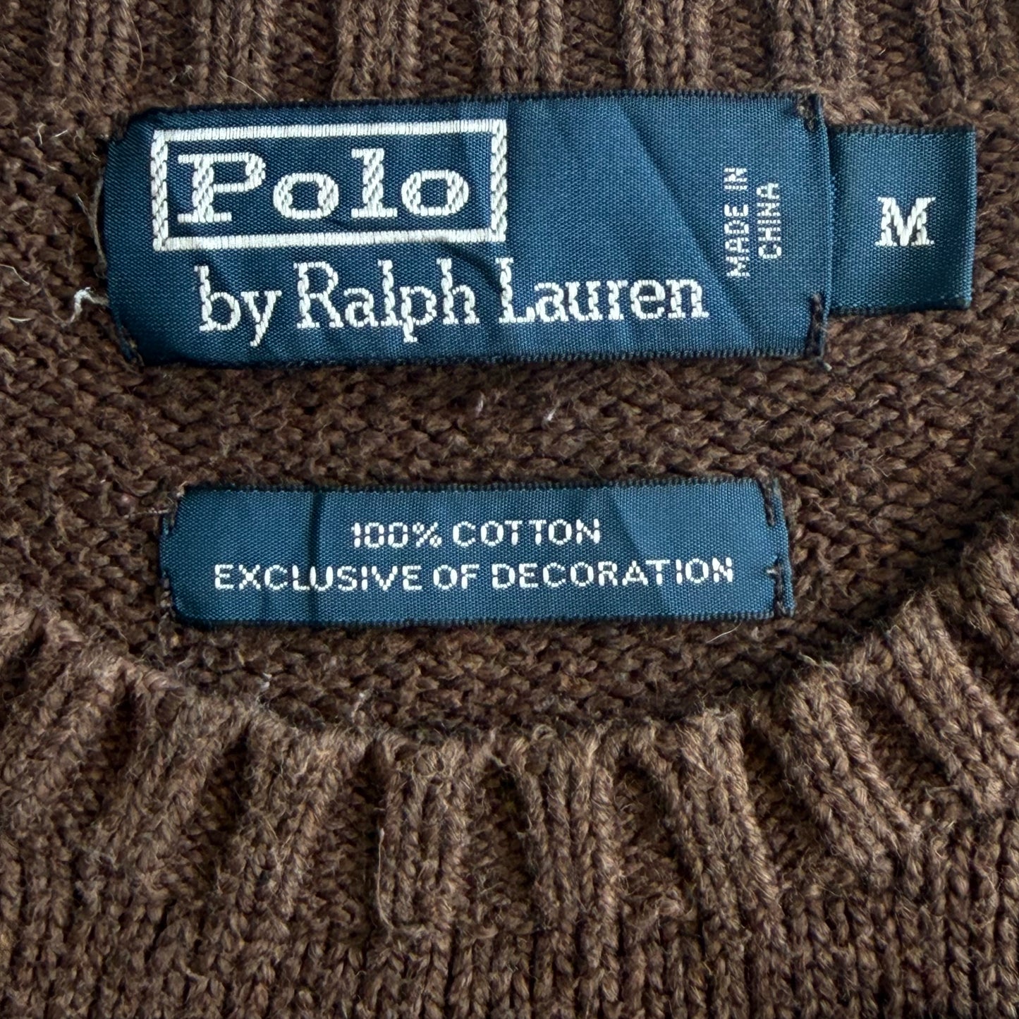 90s Polo Ralph Lauren Heavy Knit - M