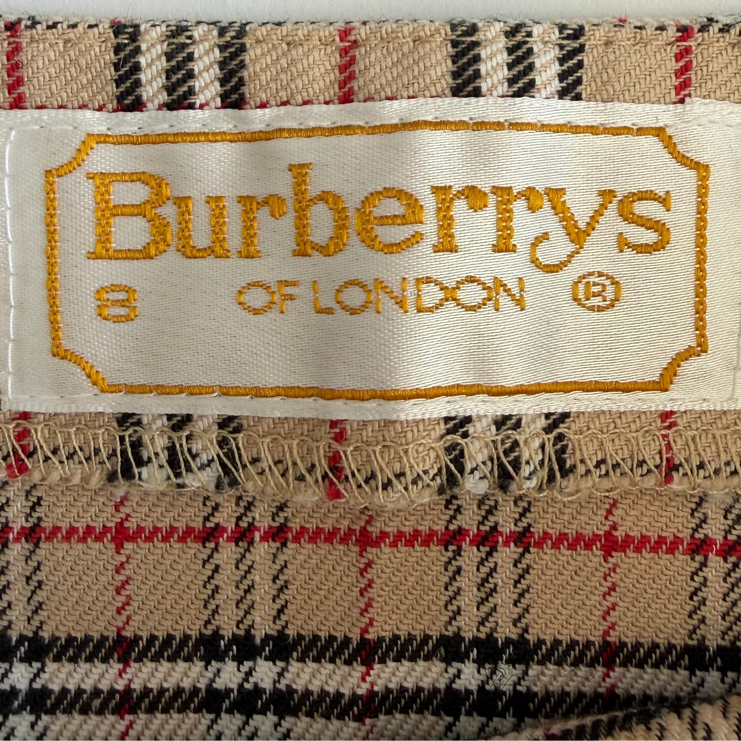 90s Burberry Nova Check Pencil Midi Skirt - 26"