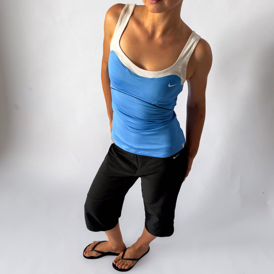 Y2K Nike Square Neck Activewear Tank - S/M