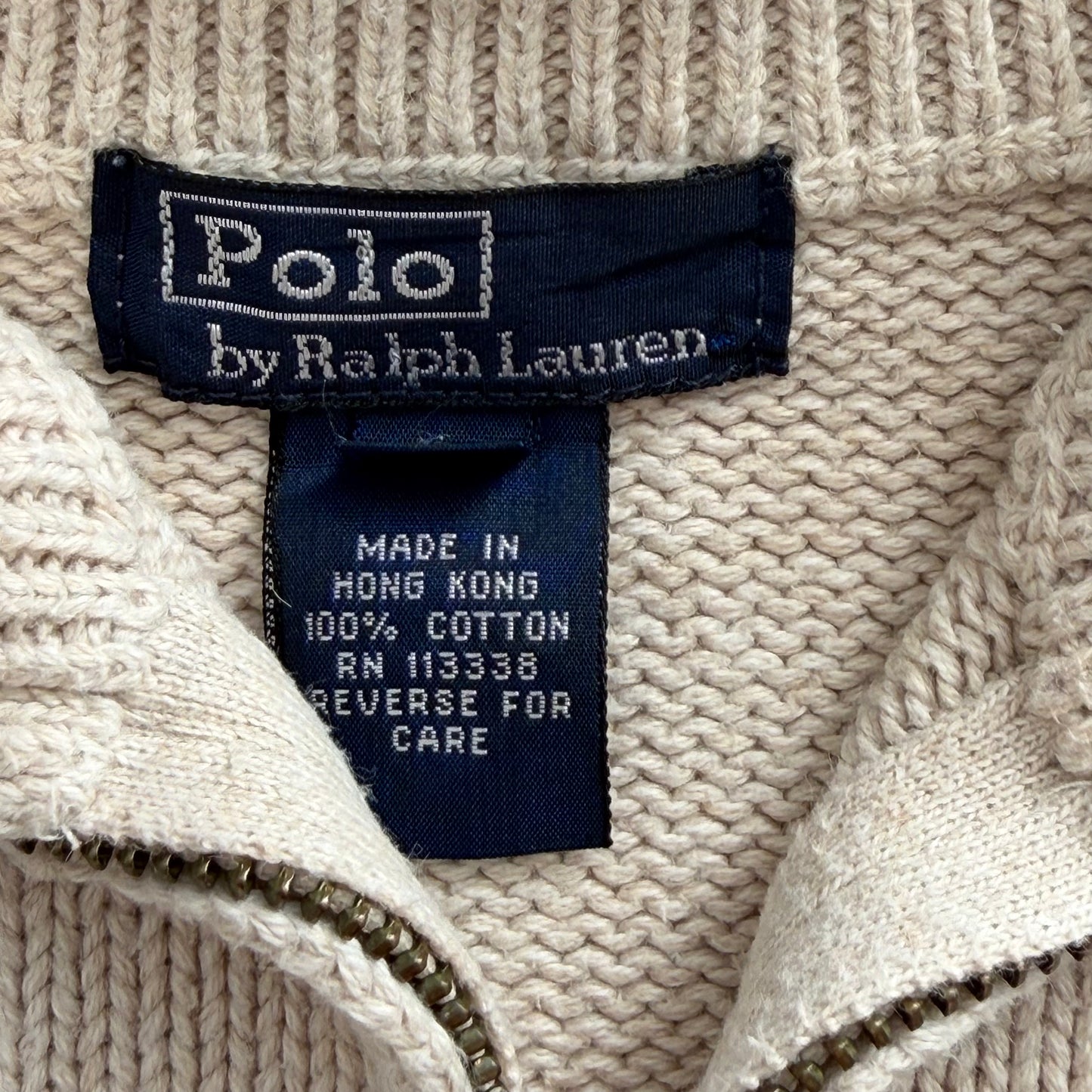 90s Polo Ralph Lauren Heavyweight Quarter Zip - S