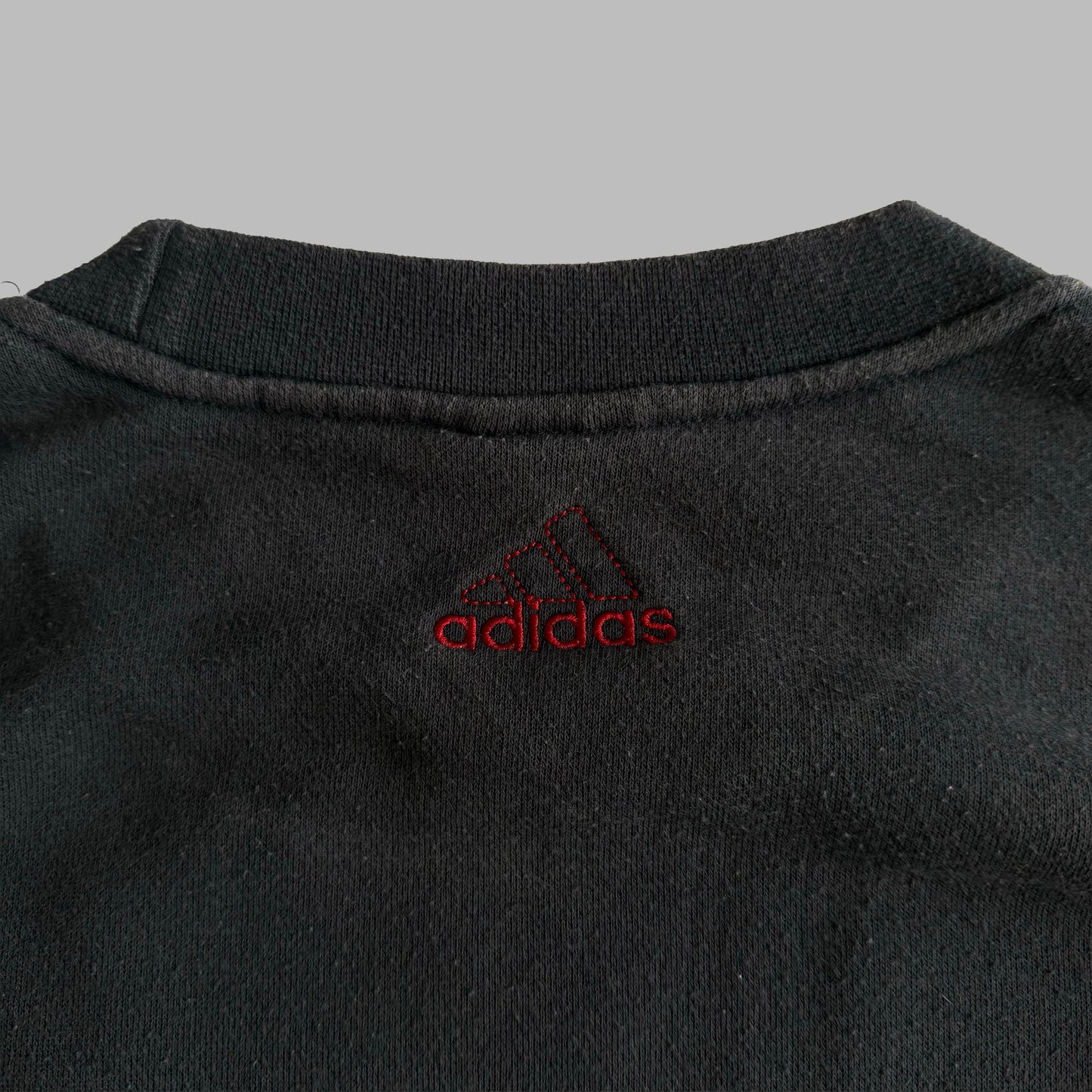 Y2K Adidas Striped Sweatshirt - M