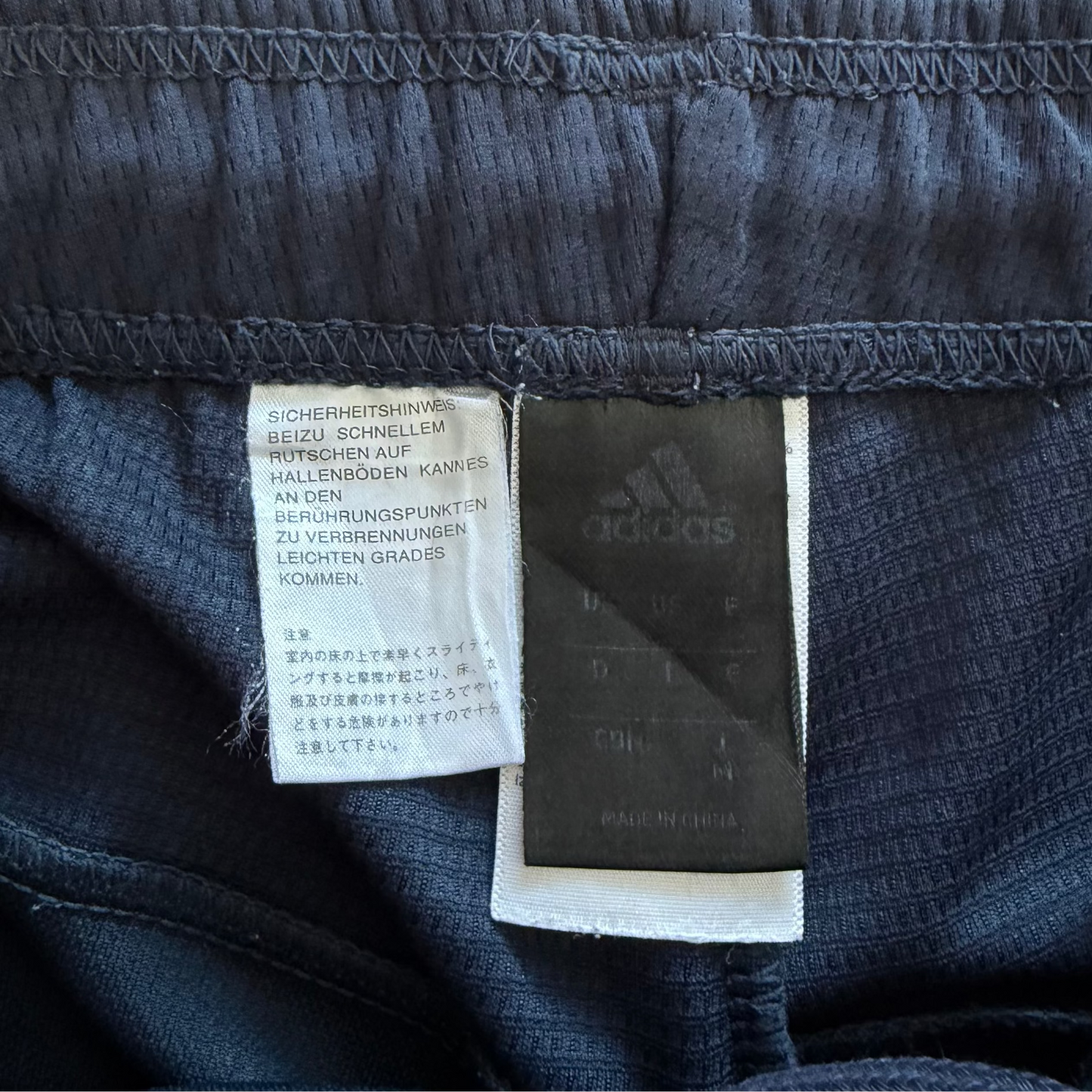 Y2K Adidas Three Stripe Wide Leg Track Pants - L