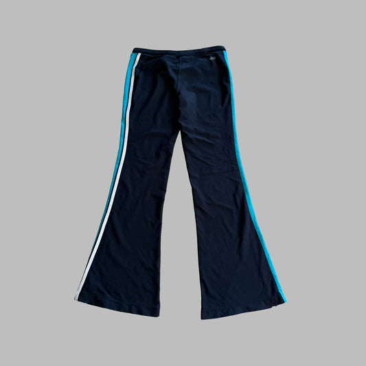 Y2K Nike Striped Flared Activewear Pants - S