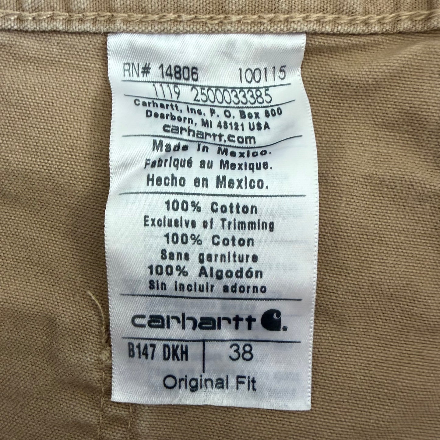 Carhartt Carpenter Shorts - 38"
