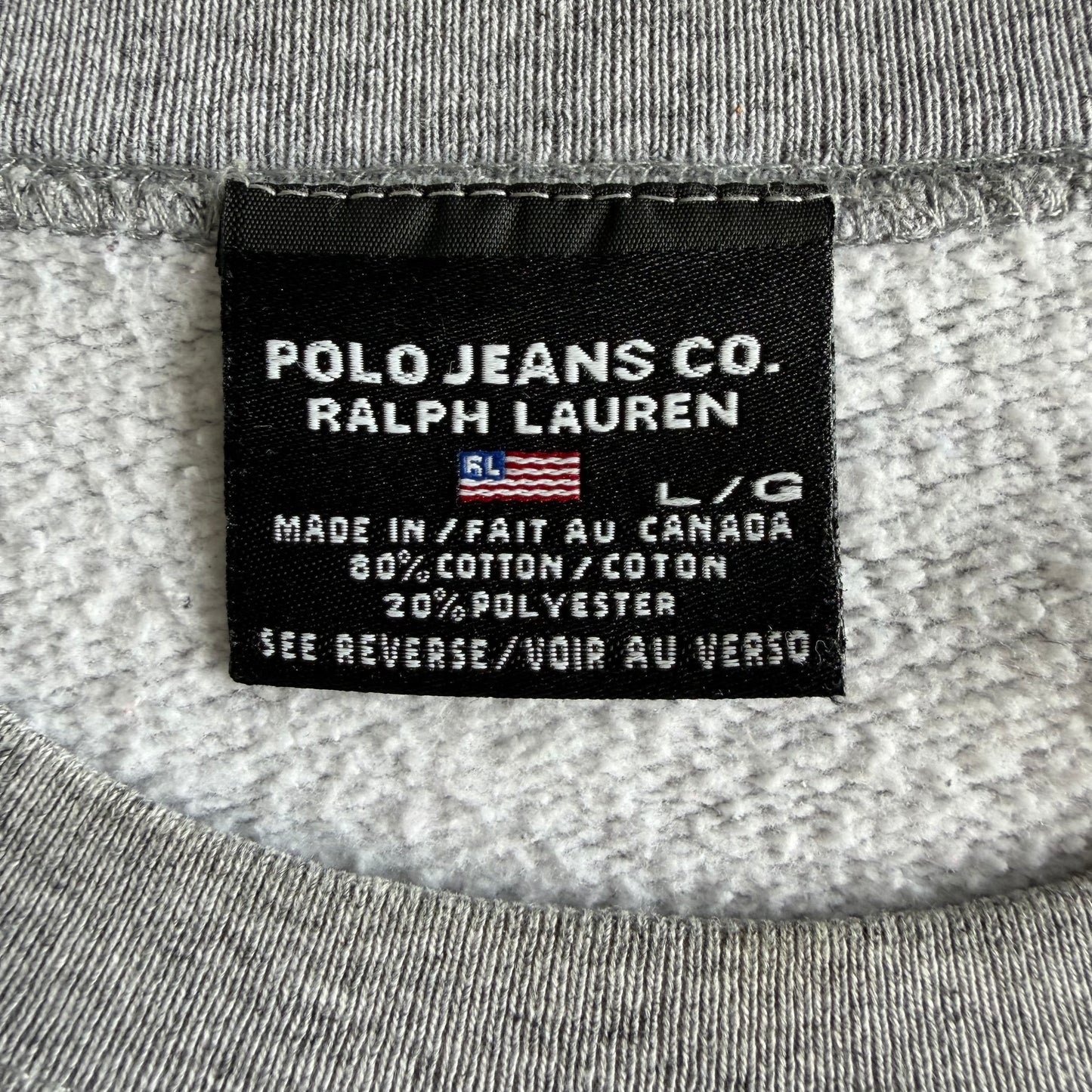 90s Polo Ralph Lauren Spell Out Sweatshirt - S