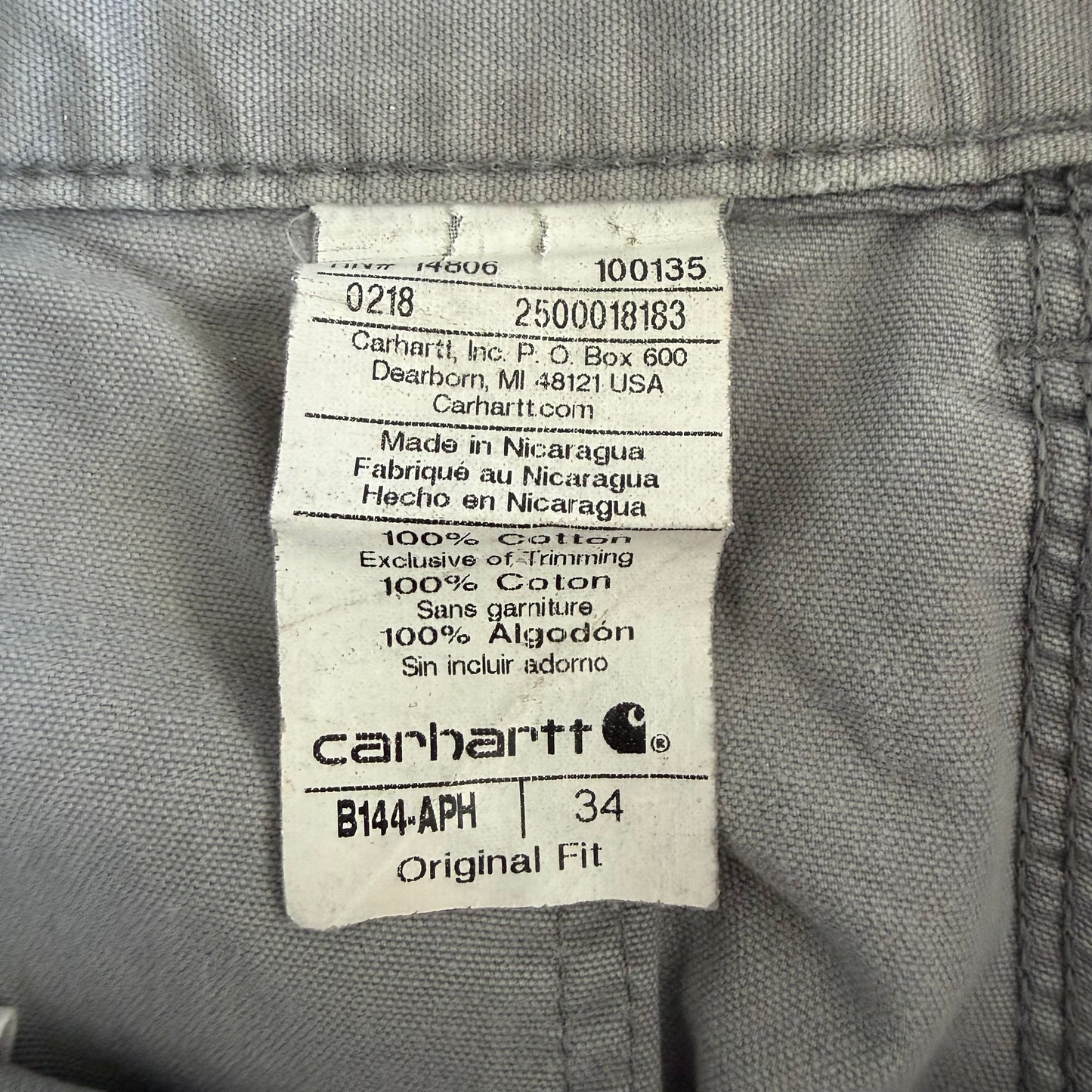 Carhartt Carpenter Shorts - 34"