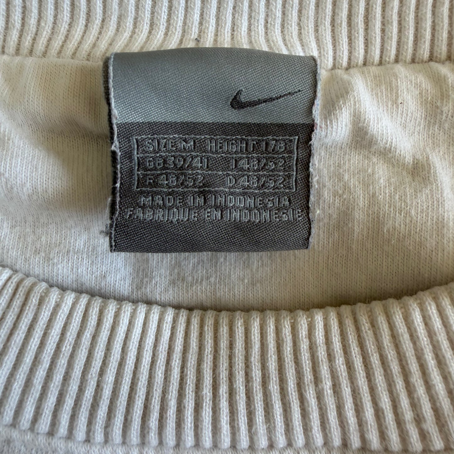 Y2K Nike Centre Swoosh Sweatshirt - M