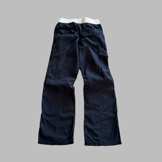 Y2K Adidas Wide Leg Cargo Track Pants - XS