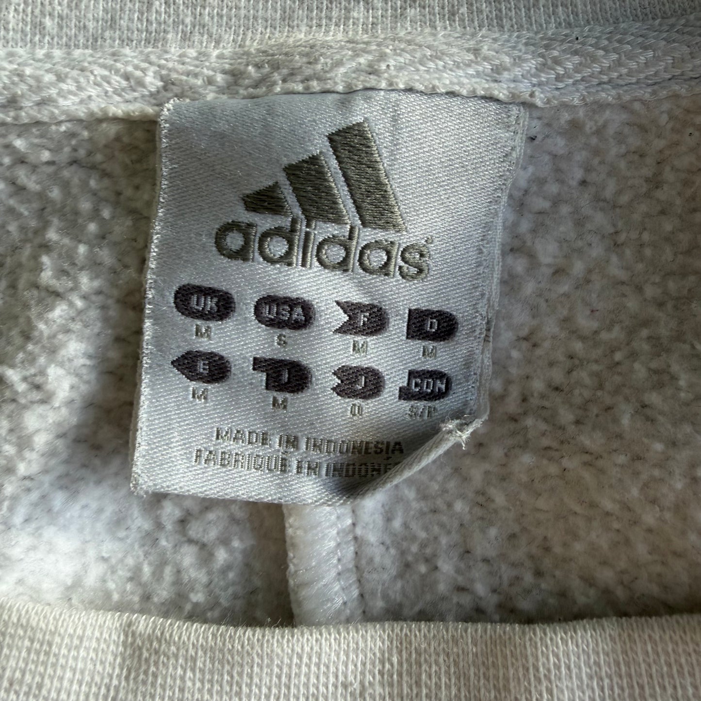 Y2K Adidas Three Stripe Sweatshirt - M
