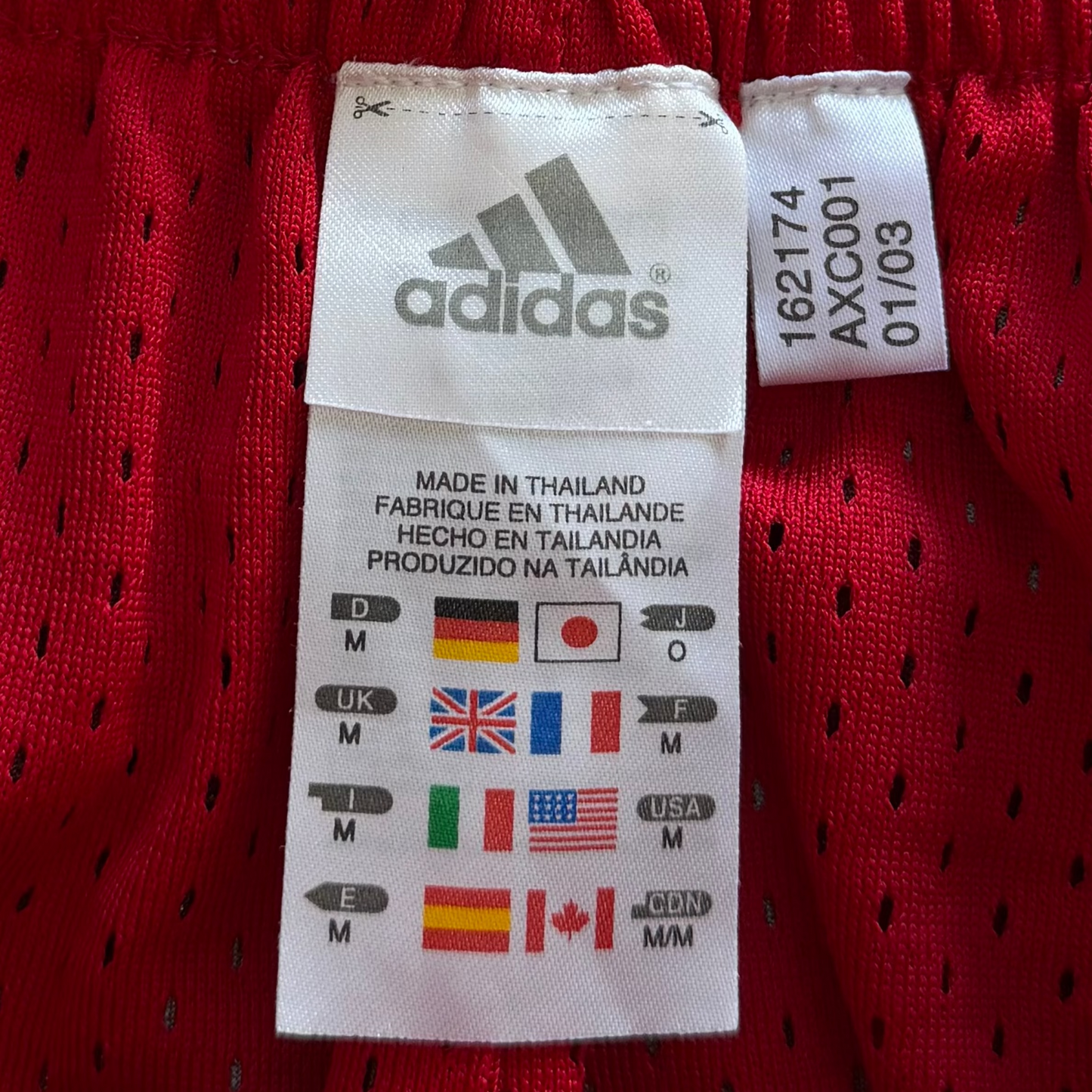 Y2K Adidas Three Stripe Reversible Heavyweight Basketball Shorts - M