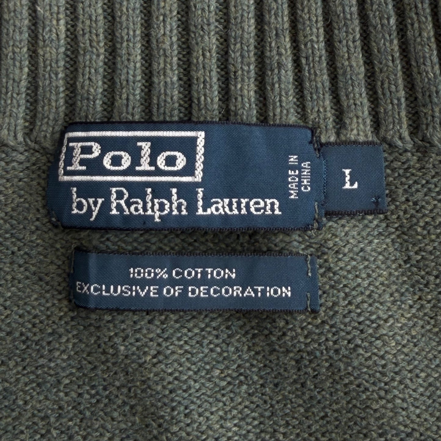 90s Polo Ralph Lauren Quarter Zip - L