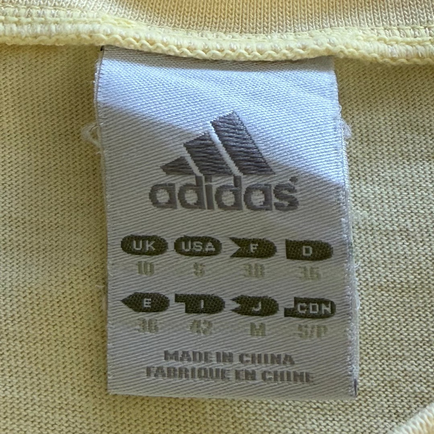 Y2K Adidas Spell Out Three Stripe Baby Tee - S