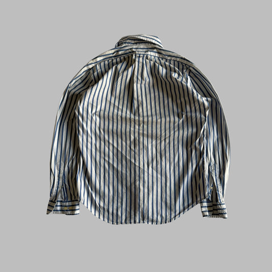 90s Polo Ralph Lauren Striped Button Up Shirt - M
