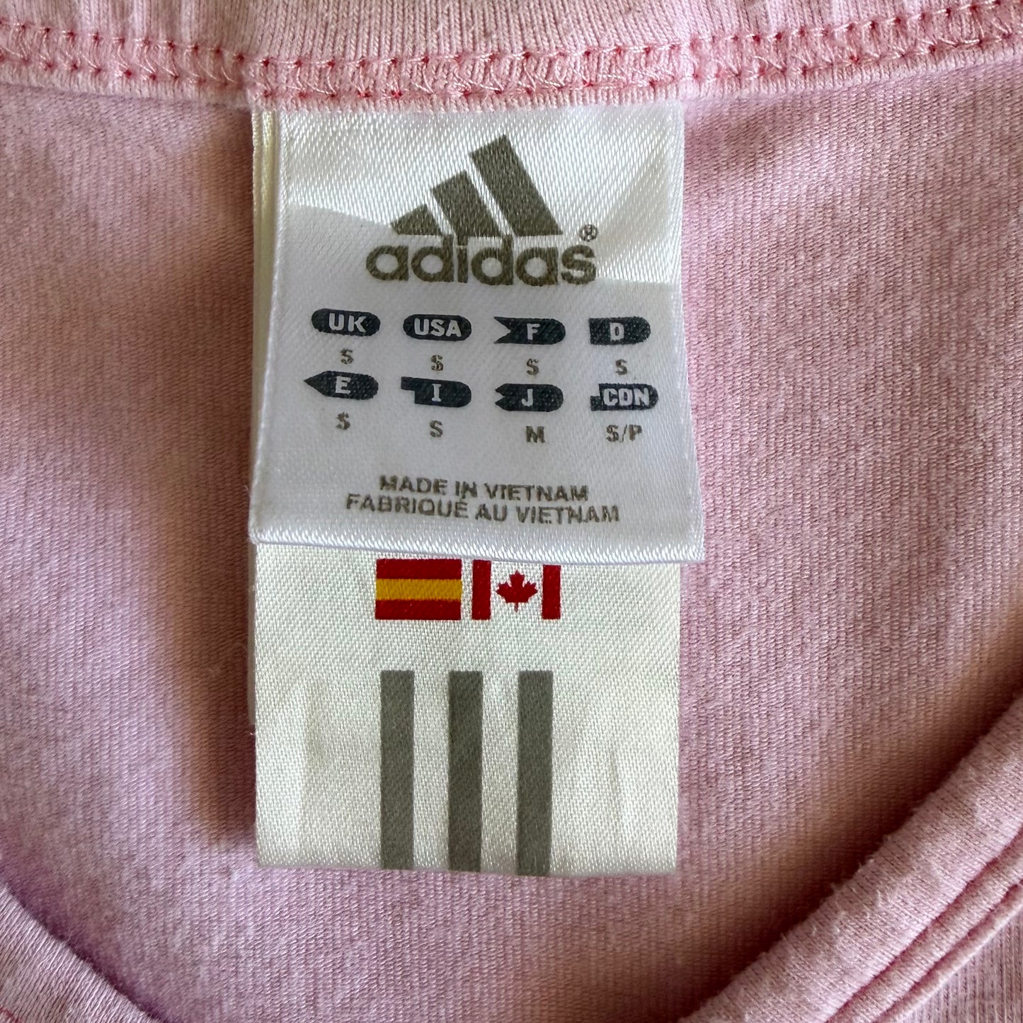 Y2K Adidas Three Stripe Tank - S