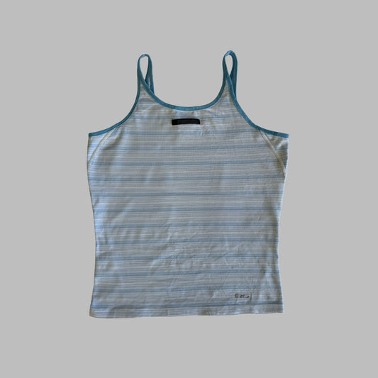 Y2K Nike Striped Activewear Tank - M