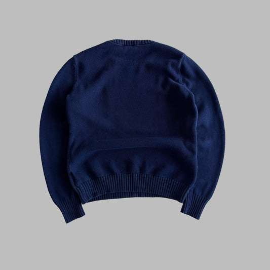 Y2K Polo Ralph Lauren Flag Heavy Knit - S